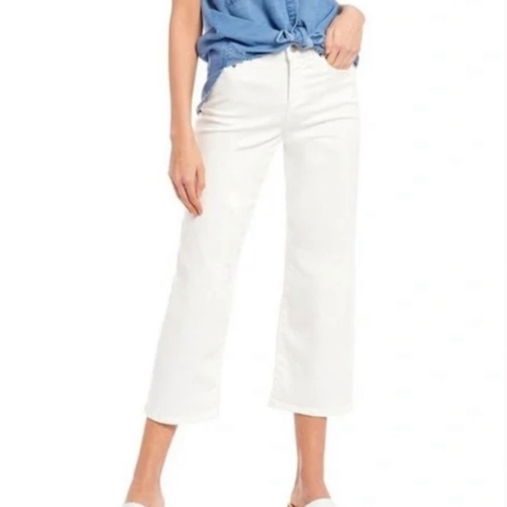 CHELSEA & VIOLET White Marbella Crop Jeans Size 31